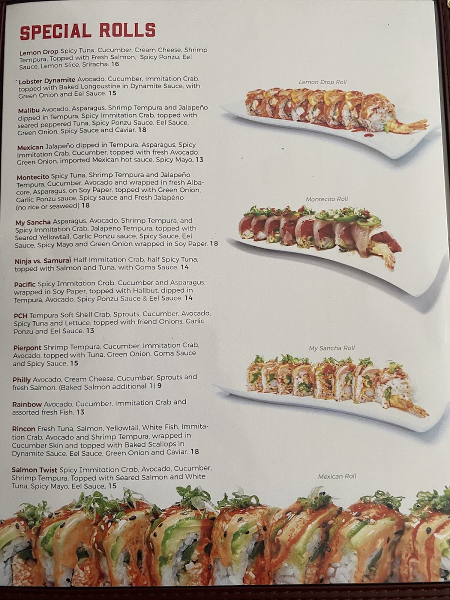 Menu The Sushi House Ventura-4