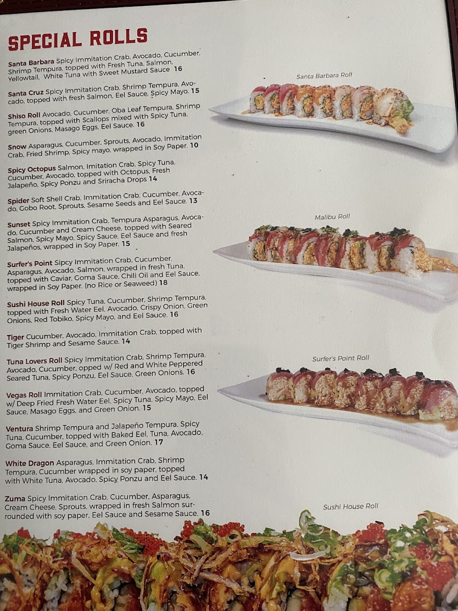 Menu The Sushi House Ventura-7
