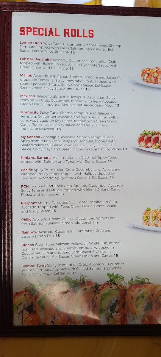 Menu The Sushi House Ventura-9