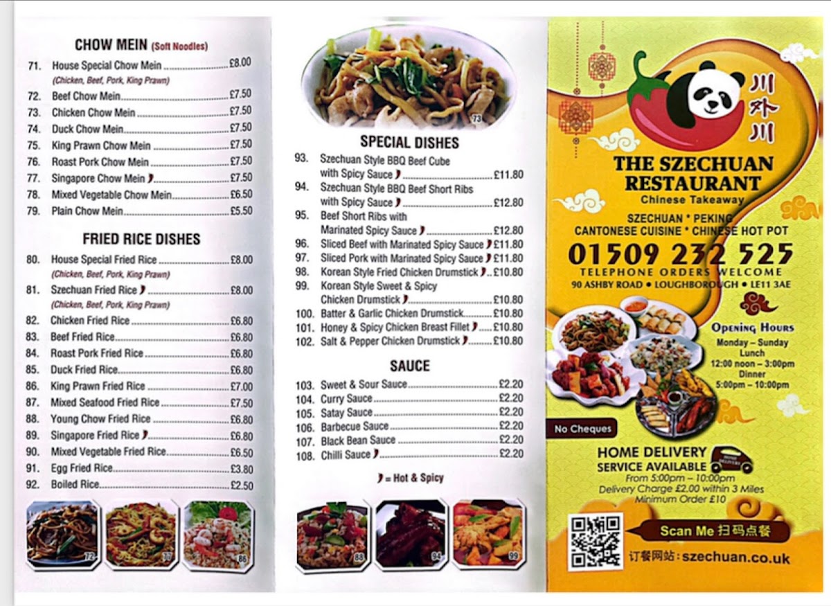 Menu The Szechuan Restaurant-7