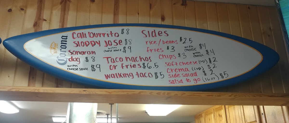 Menu The Taco Dive-8