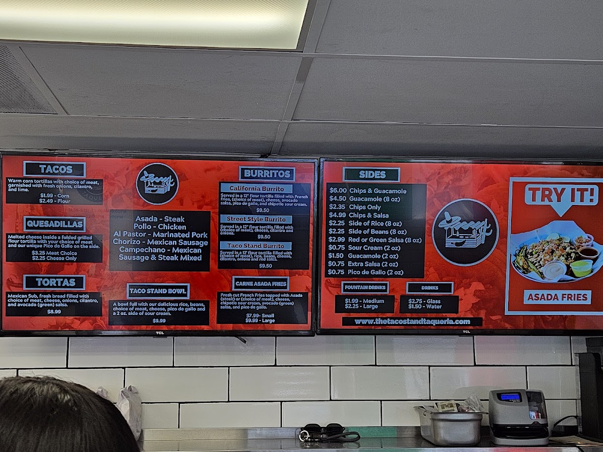 Menu The Taco Stand Taqueria Flat Rock-1