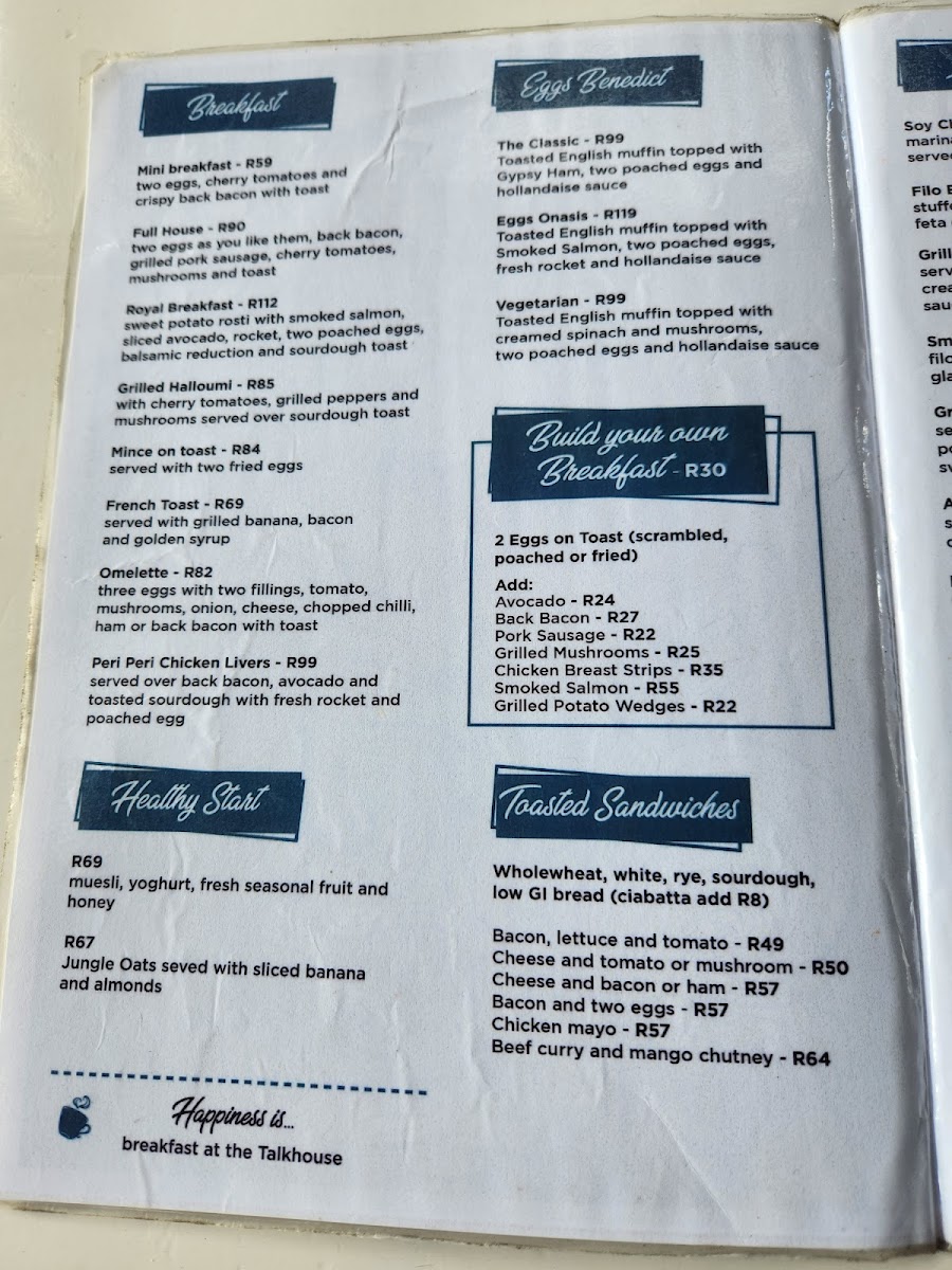 Menu The Talkhouse Café-3