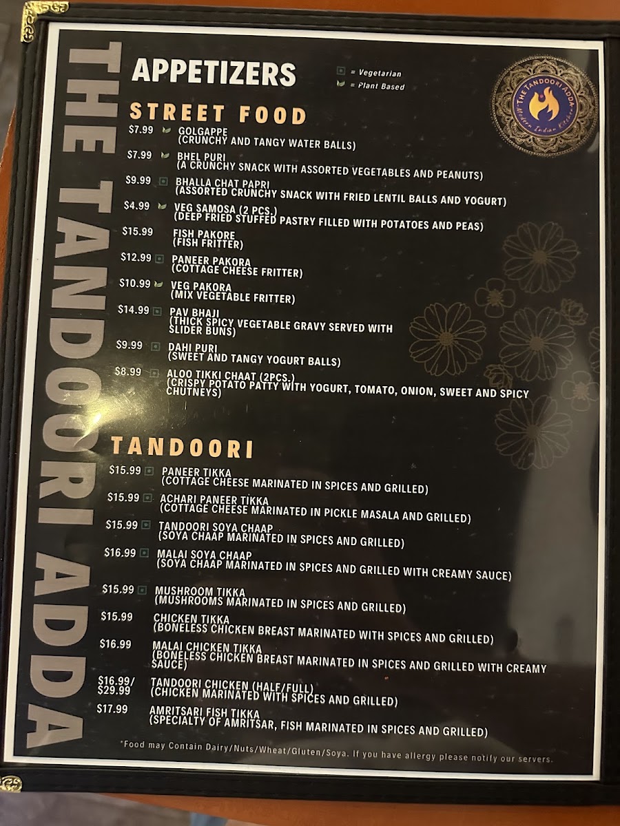 Menu The Tandoori Adda-10
