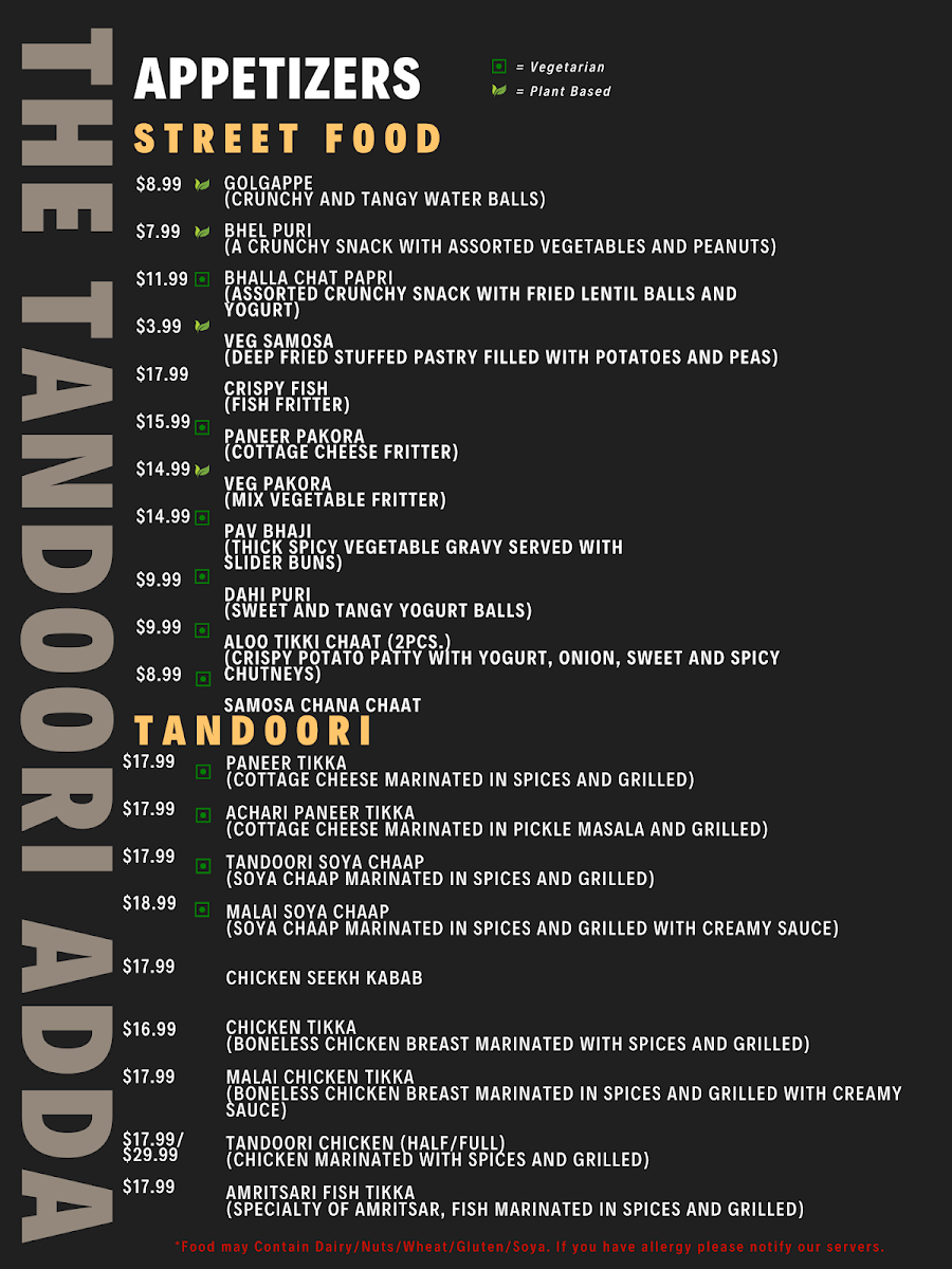 Menu The Tandoori Adda-3