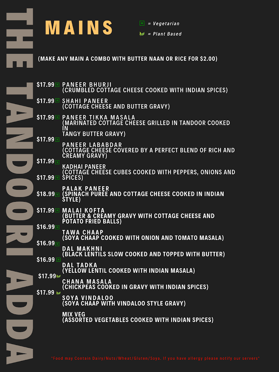 Menu The Tandoori Adda-5