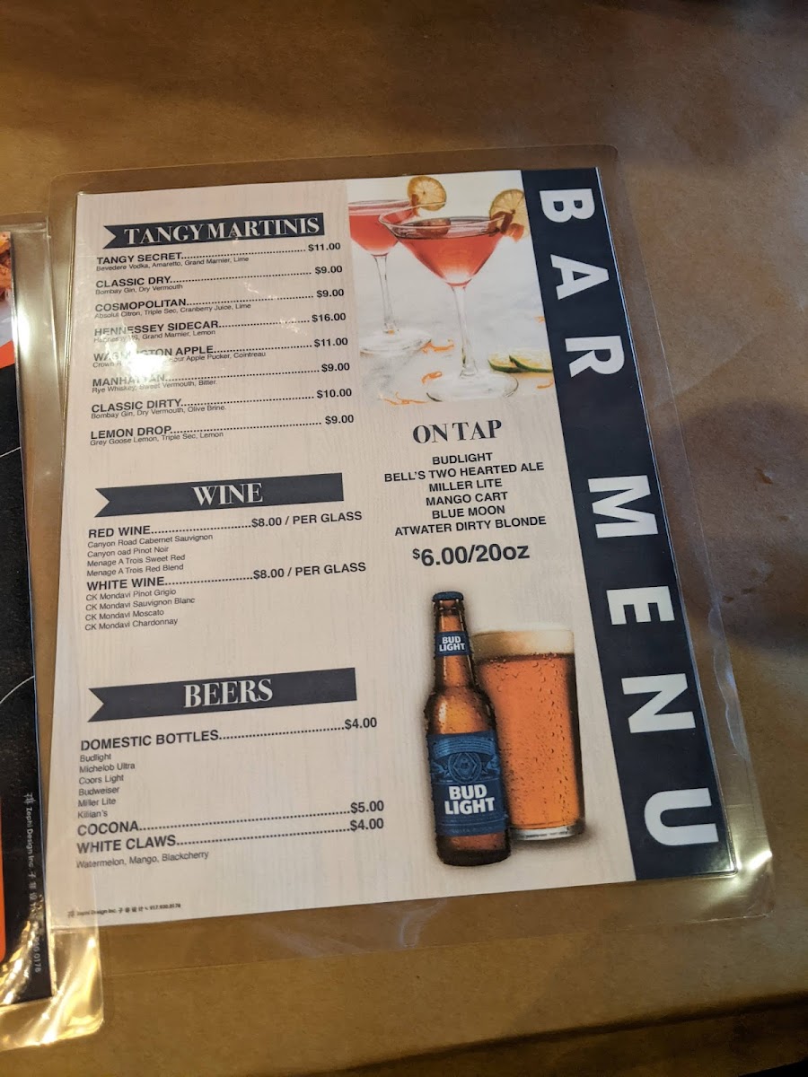 Menu The Tangy Crab - Cajun Seafood & Bar-4