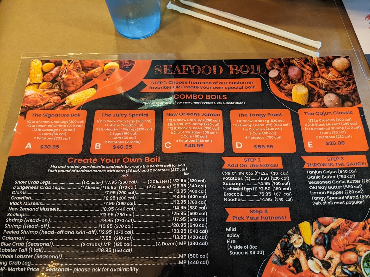 Menu The Tangy Crab - Cajun Seafood & Bar-5