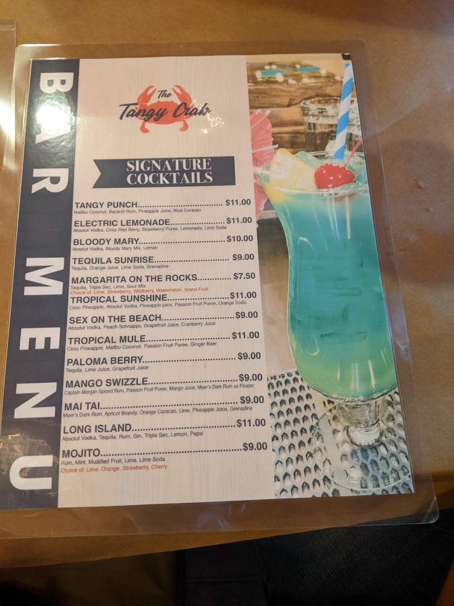Menu The Tangy Crab - Cajun Seafood & Bar-6