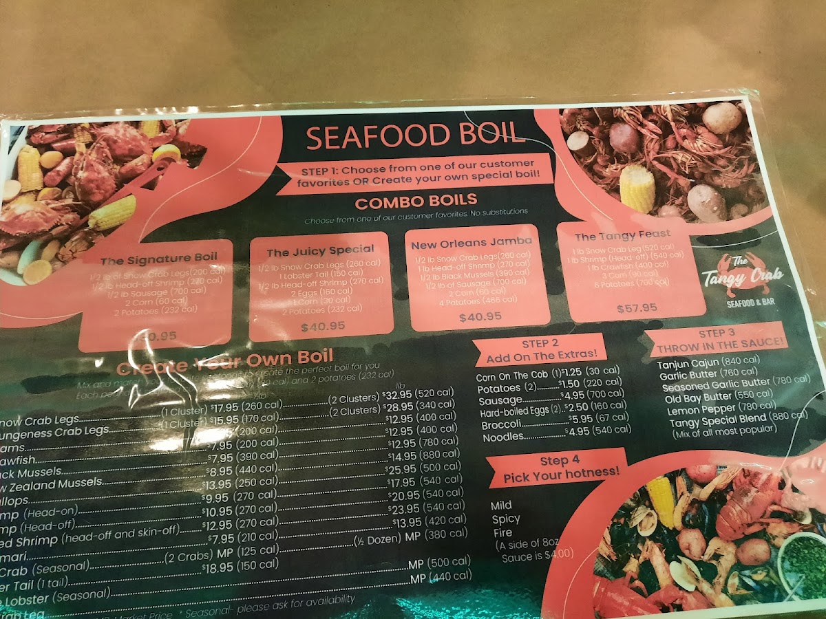 Menu The Tangy Crab - Cajun Seafood & Bar-7