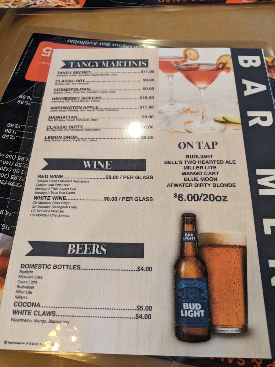 Menu The Tangy Crab - Cajun Seafood & Bar-8