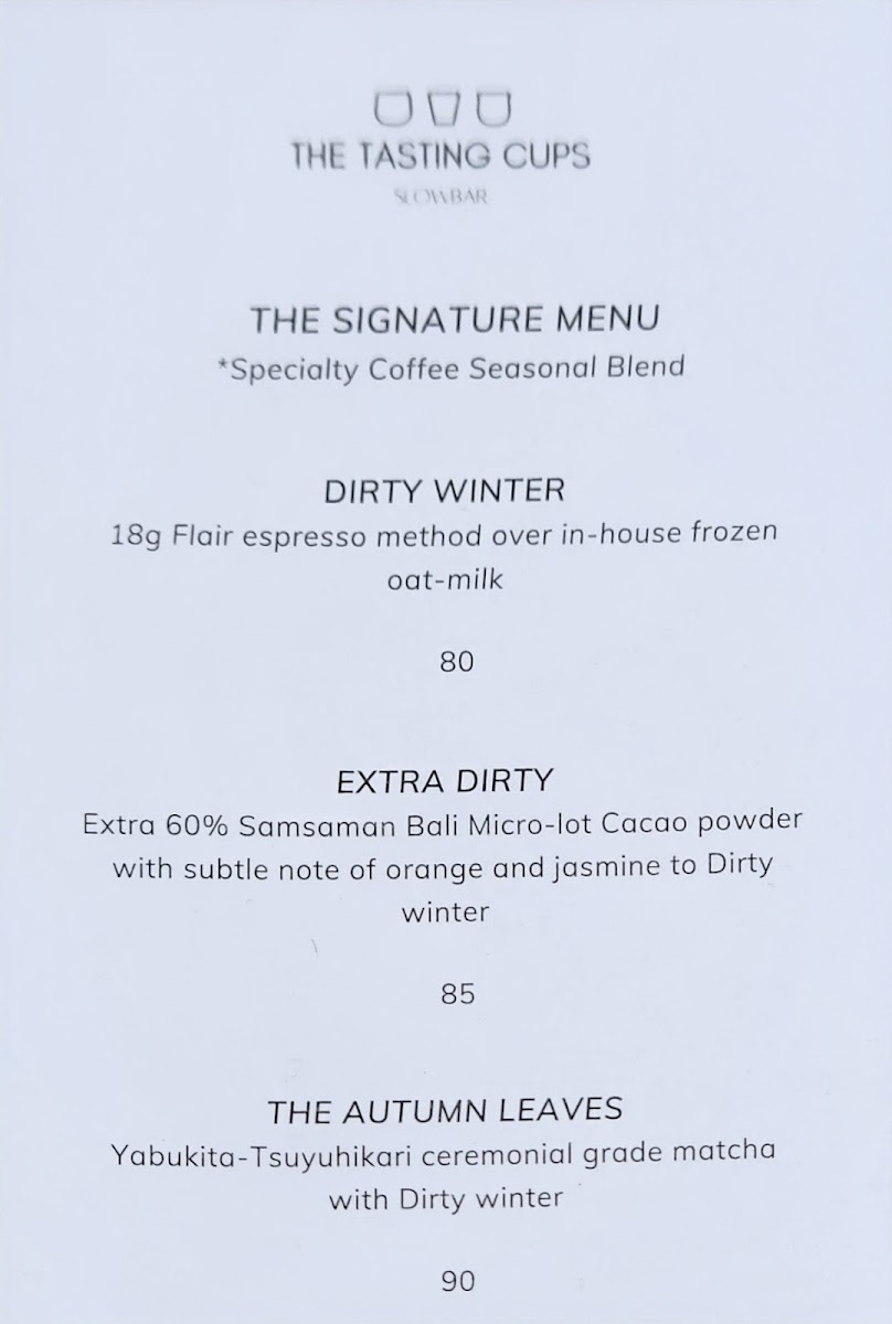 Menu The Tasting Cups (By Chontea & Co.)-1