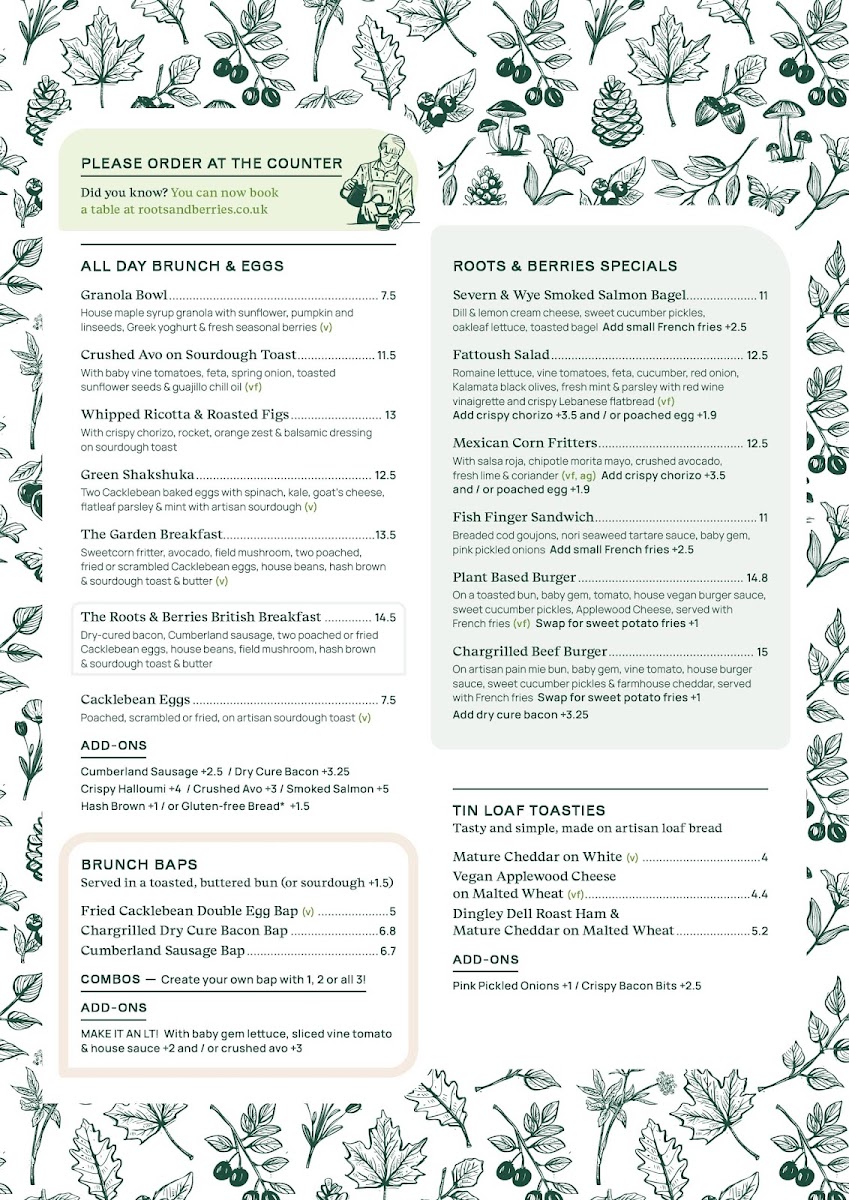 Menu The Tea House At Bishop's Park-1