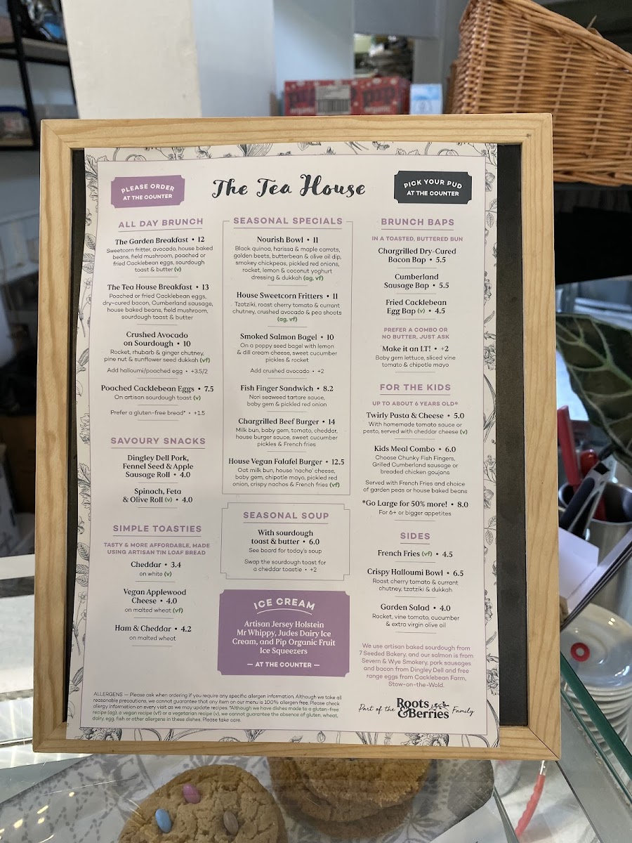 Menu The Tea House At Bishop's Park-3