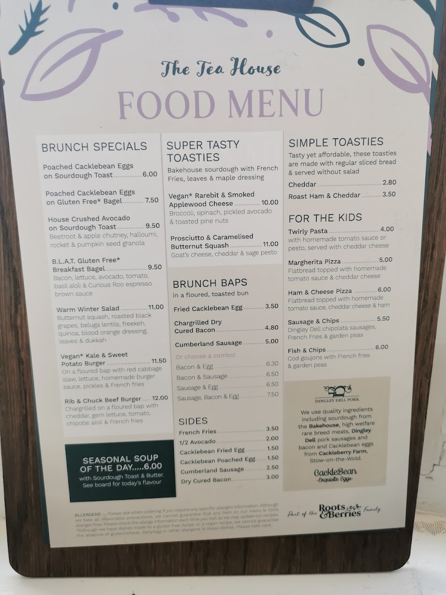 Menu The Tea House At Bishop's Park-4