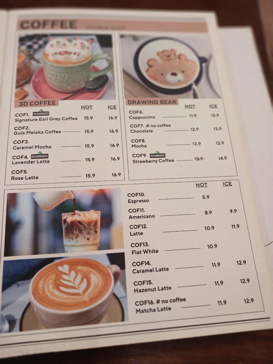 Menu The Teddy-2