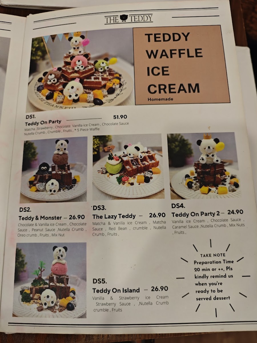 Menu The Teddy-5