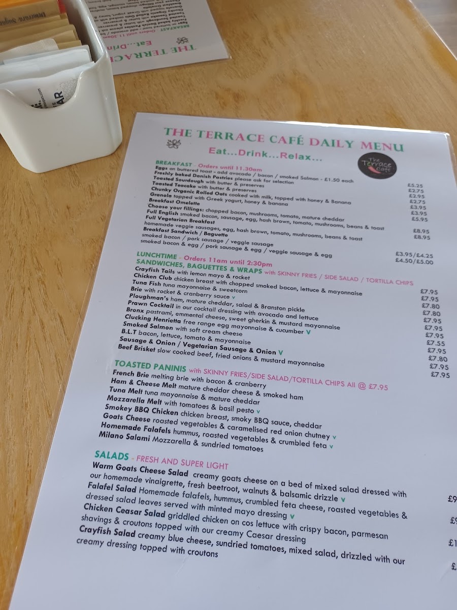 Menu The Terrace Cafe-1