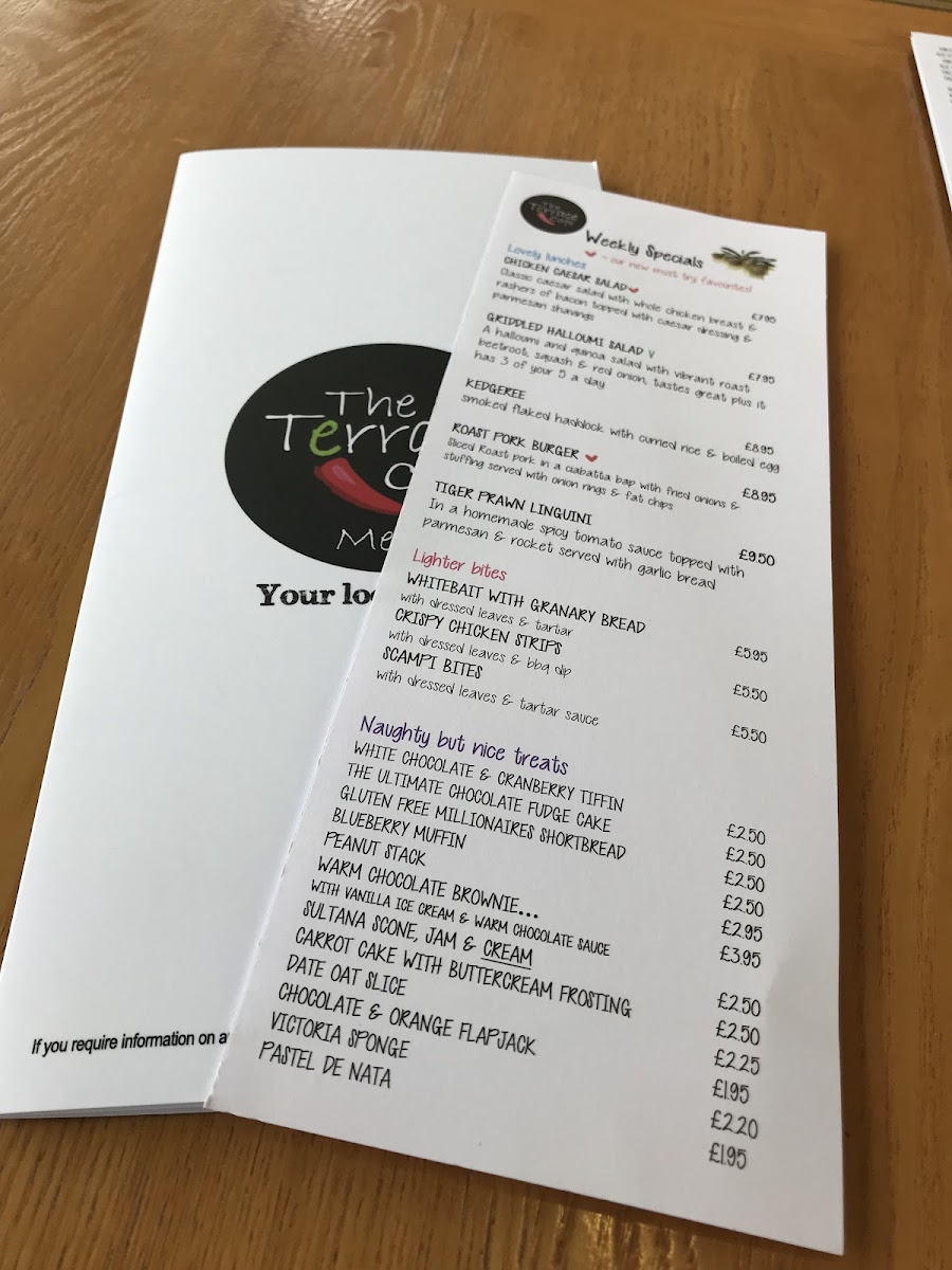 Menu The Terrace Cafe-2