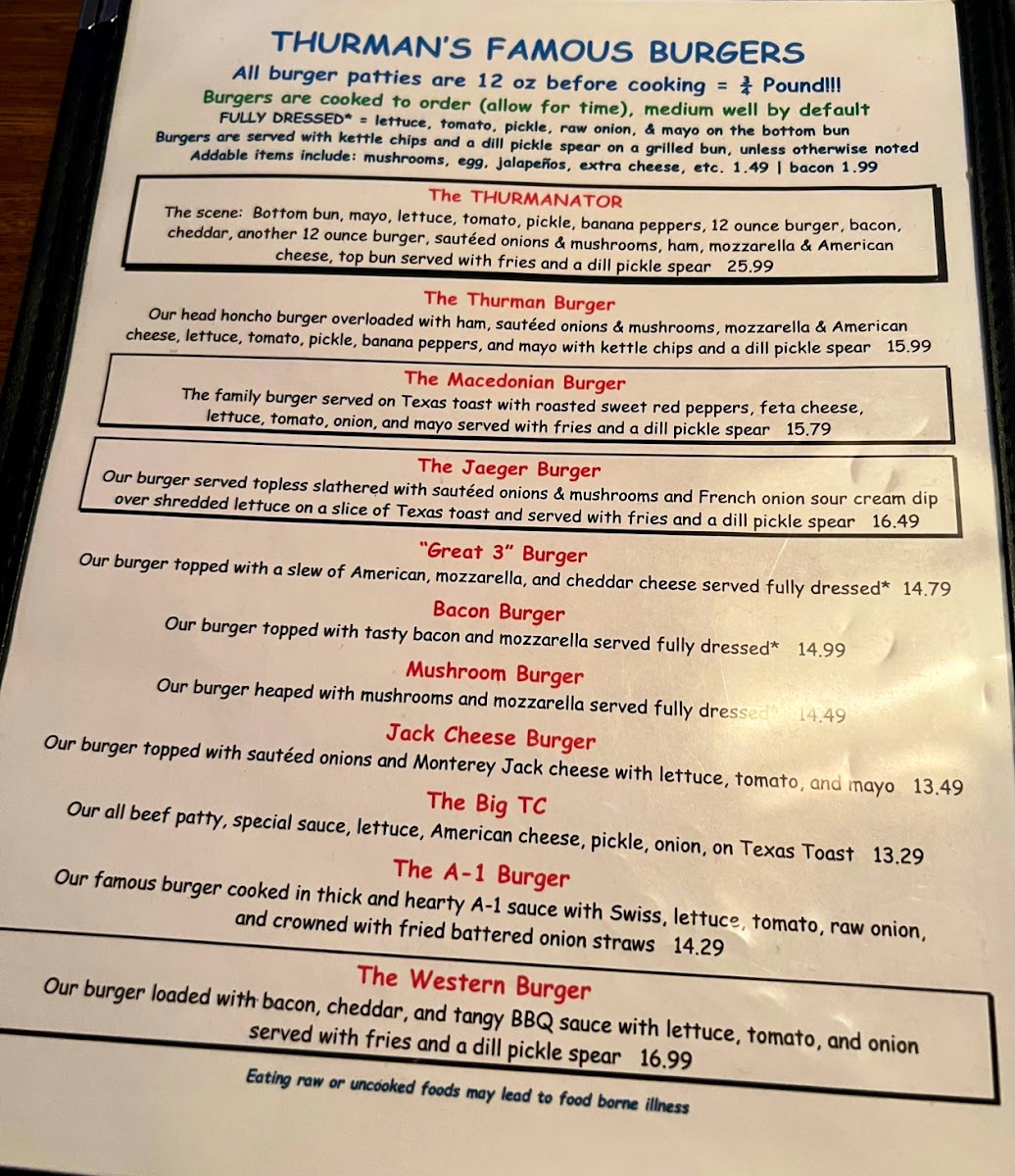 Menu The Thurman Cafe-7