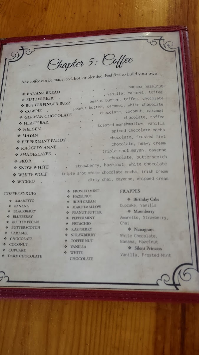 Menu The Tilted Windmill - An Eclectic Cafe-8