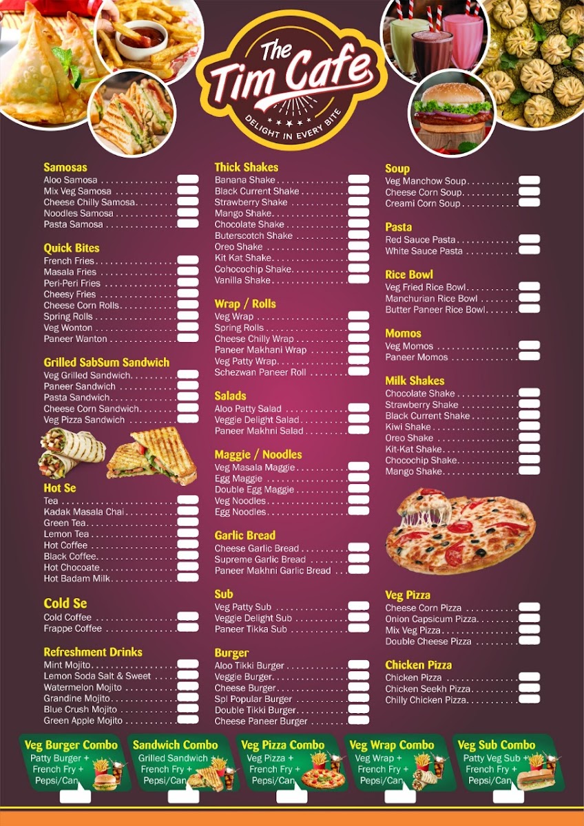 Menu The Tim Cafe-1