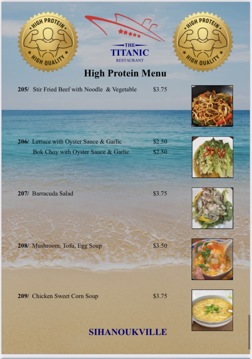 Menu The Titanic Restaurant-9