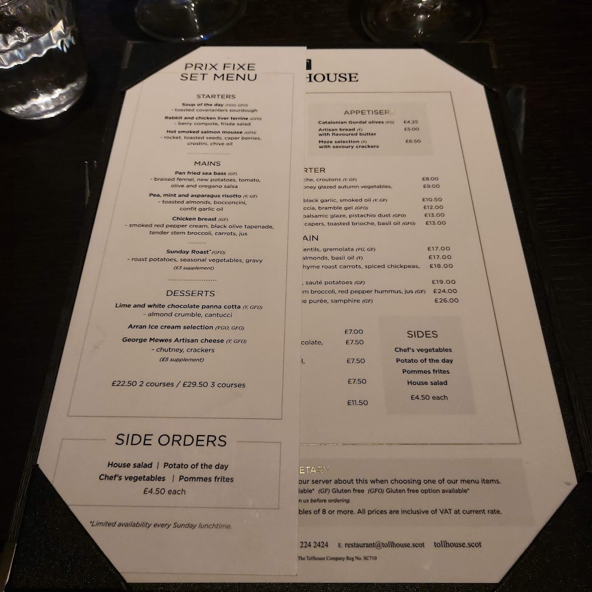 Menu The Tollhouse-7