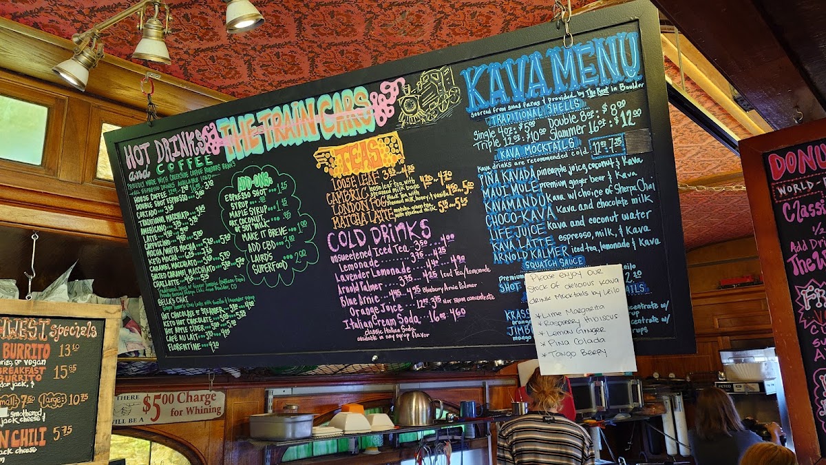 Menu The Train Cars Coffee And Kava-6