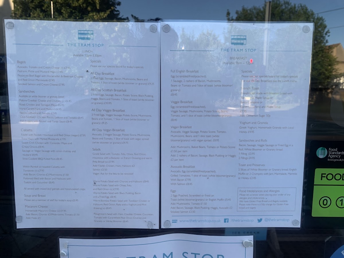 Menu The Tram Stop-1