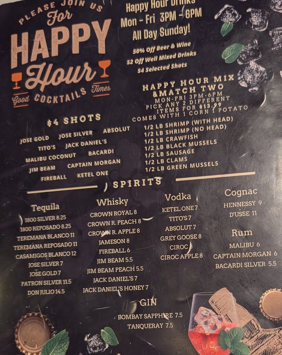 Menu The Twisted Crab - Downtown Norfolk-8