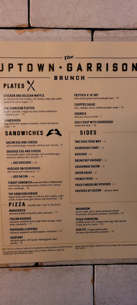 Menu The Uptown Garrison-10