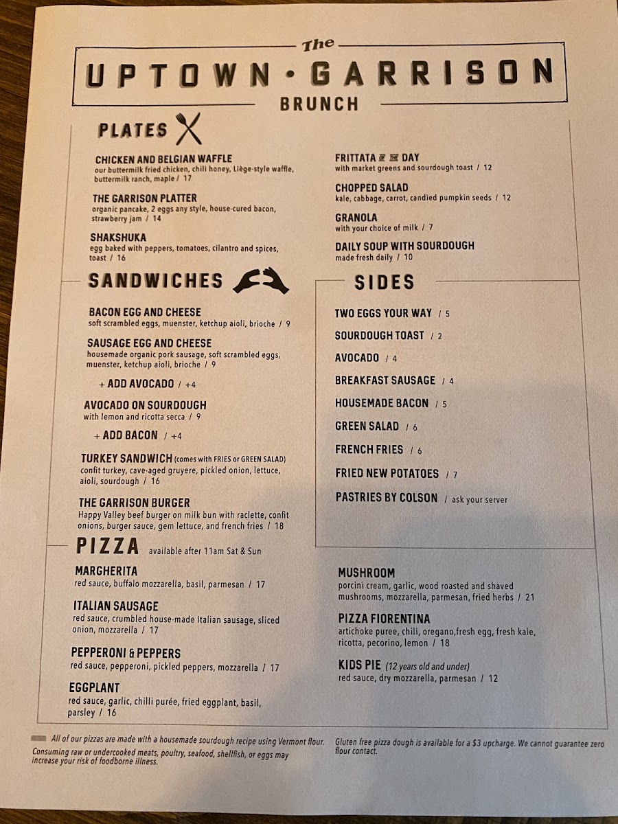 Menu The Uptown Garrison-4