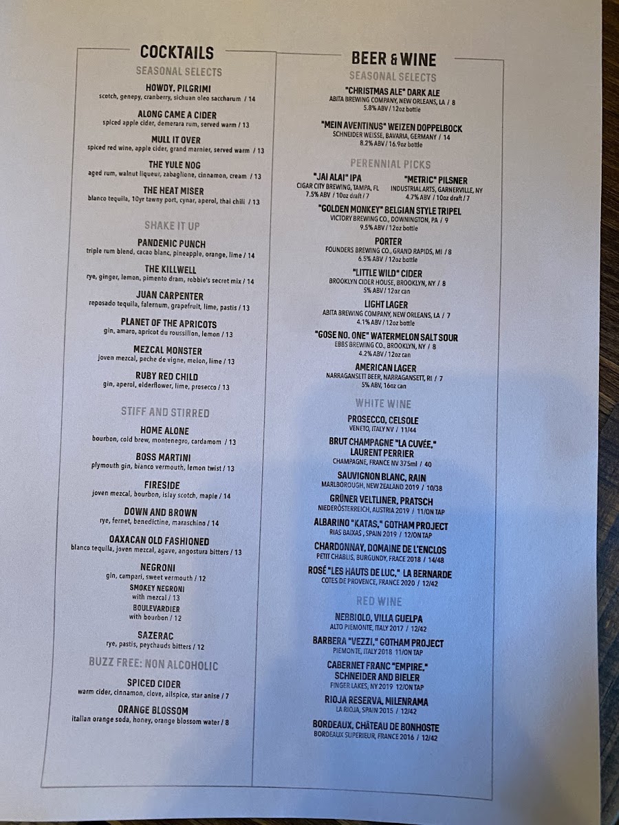 Menu The Uptown Garrison-6