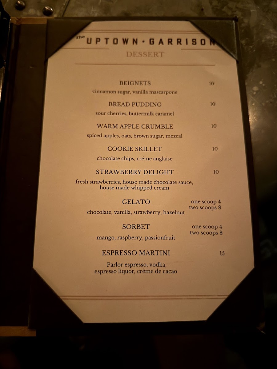 Menu The Uptown Garrison-7
