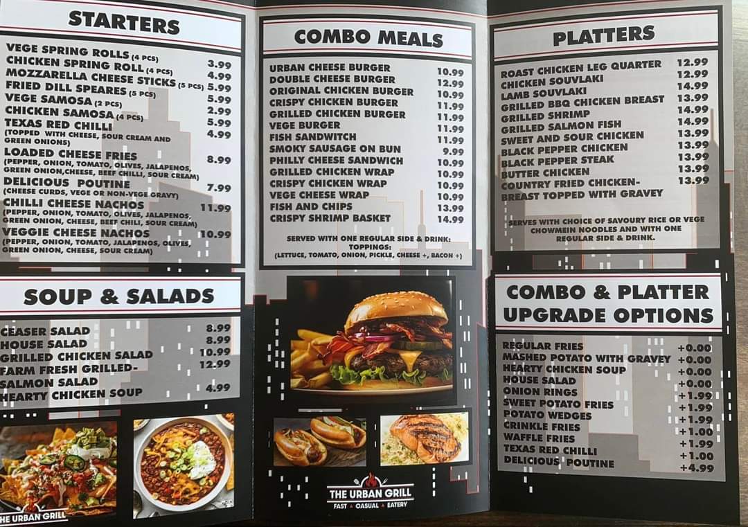 Menu The Urban Grill-2