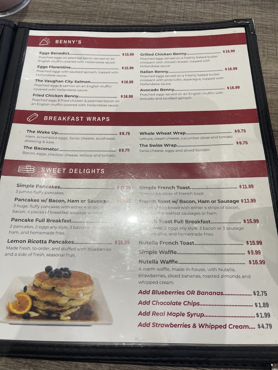 Menu The Vaughan City Grill-1