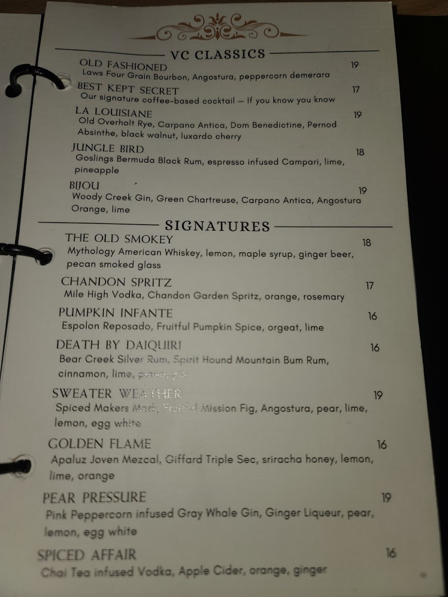 Menu The Velvet Cellar-3