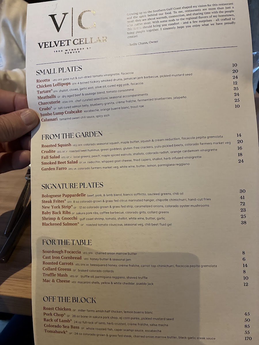 Menu The Velvet Cellar-4