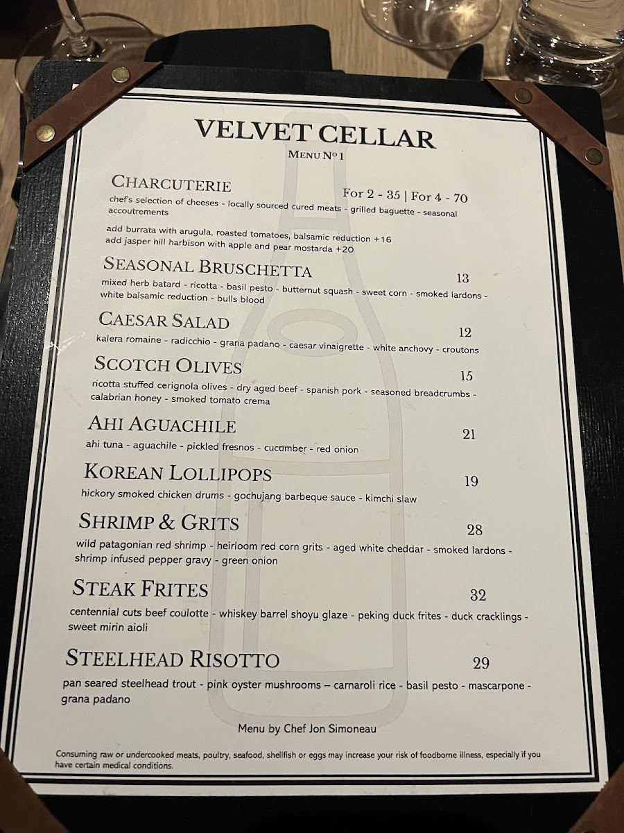 Menu The Velvet Cellar-8