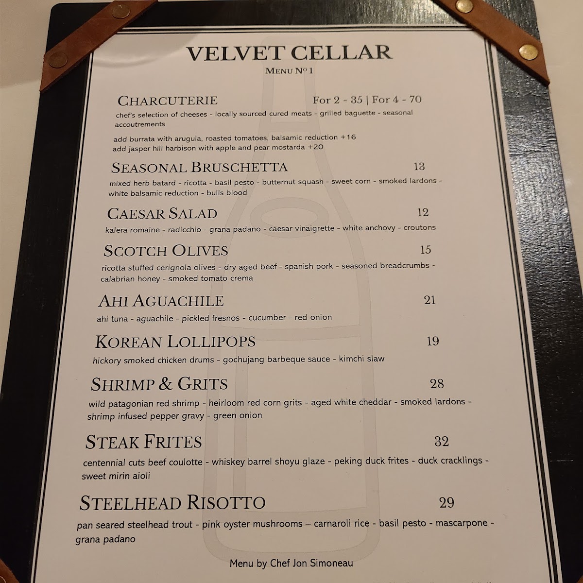 Menu The Velvet Cellar-9