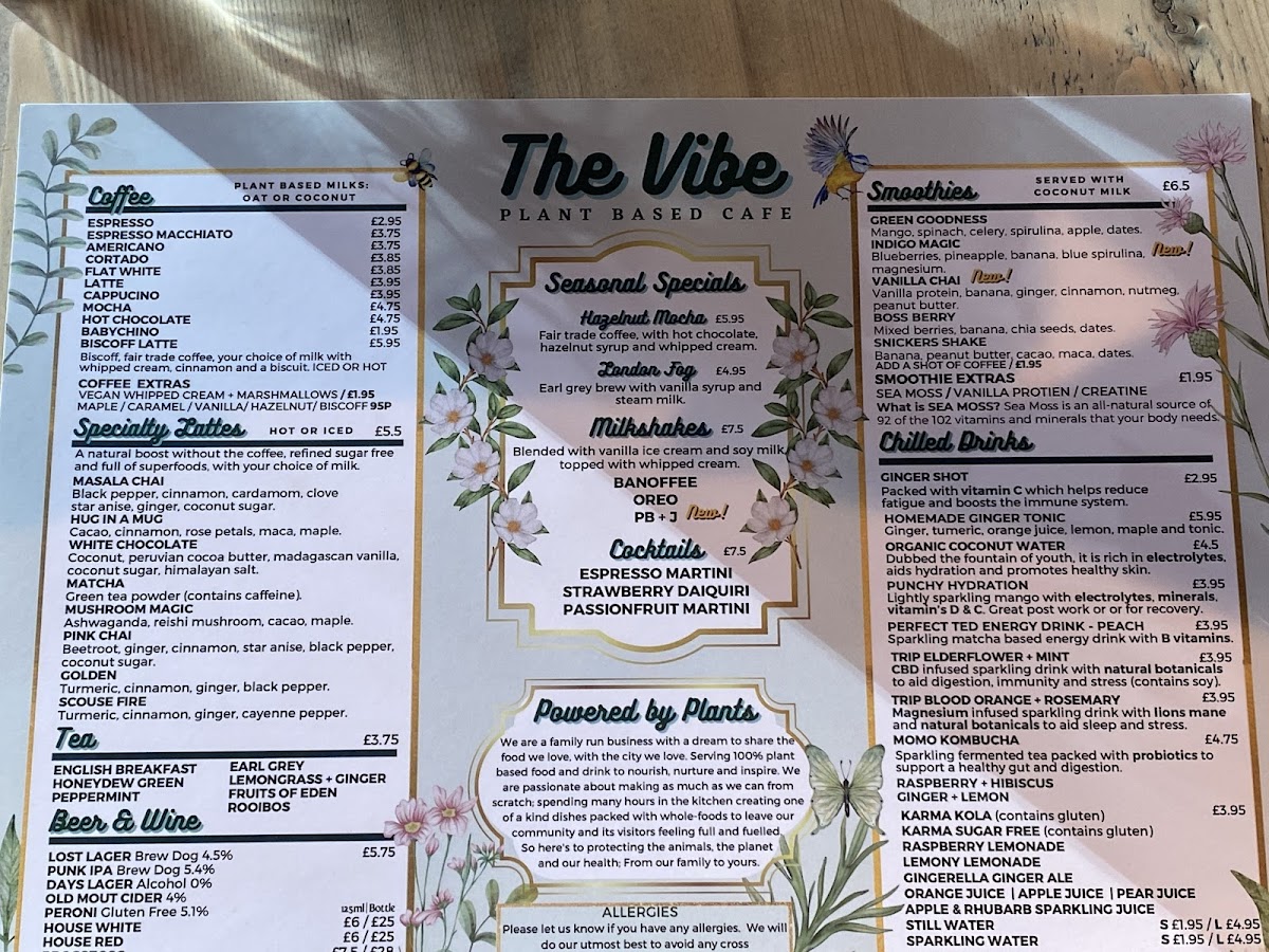 Menu The Vibe-2