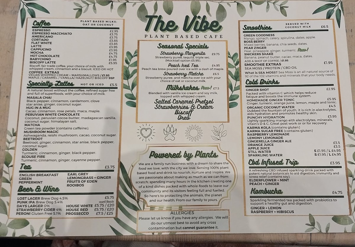 Menu The Vibe-3
