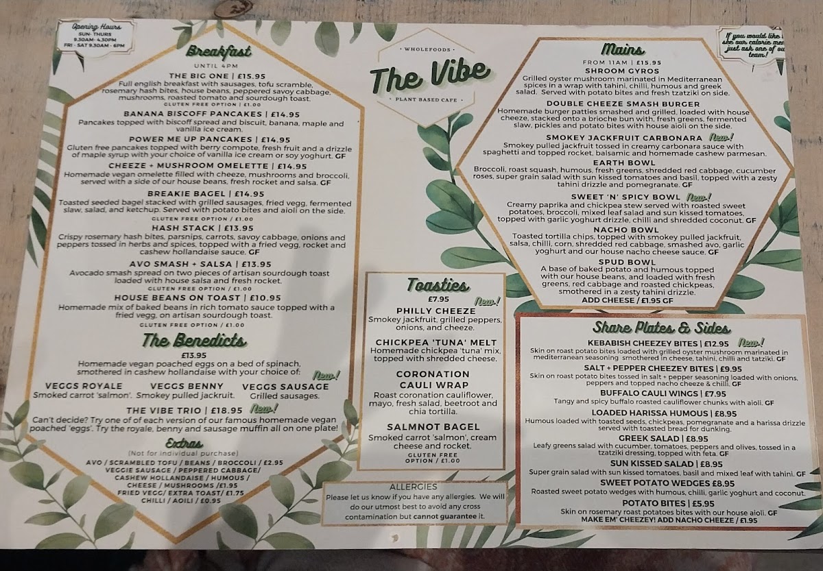 Menu The Vibe-4