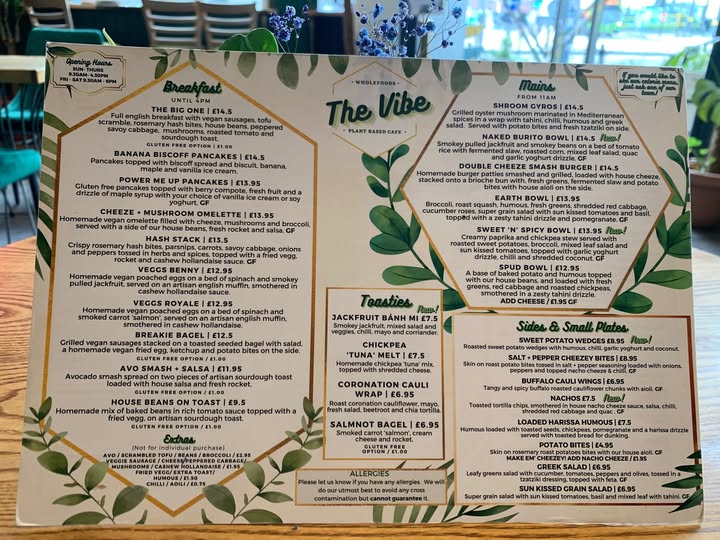 Menu The Vibe-5
