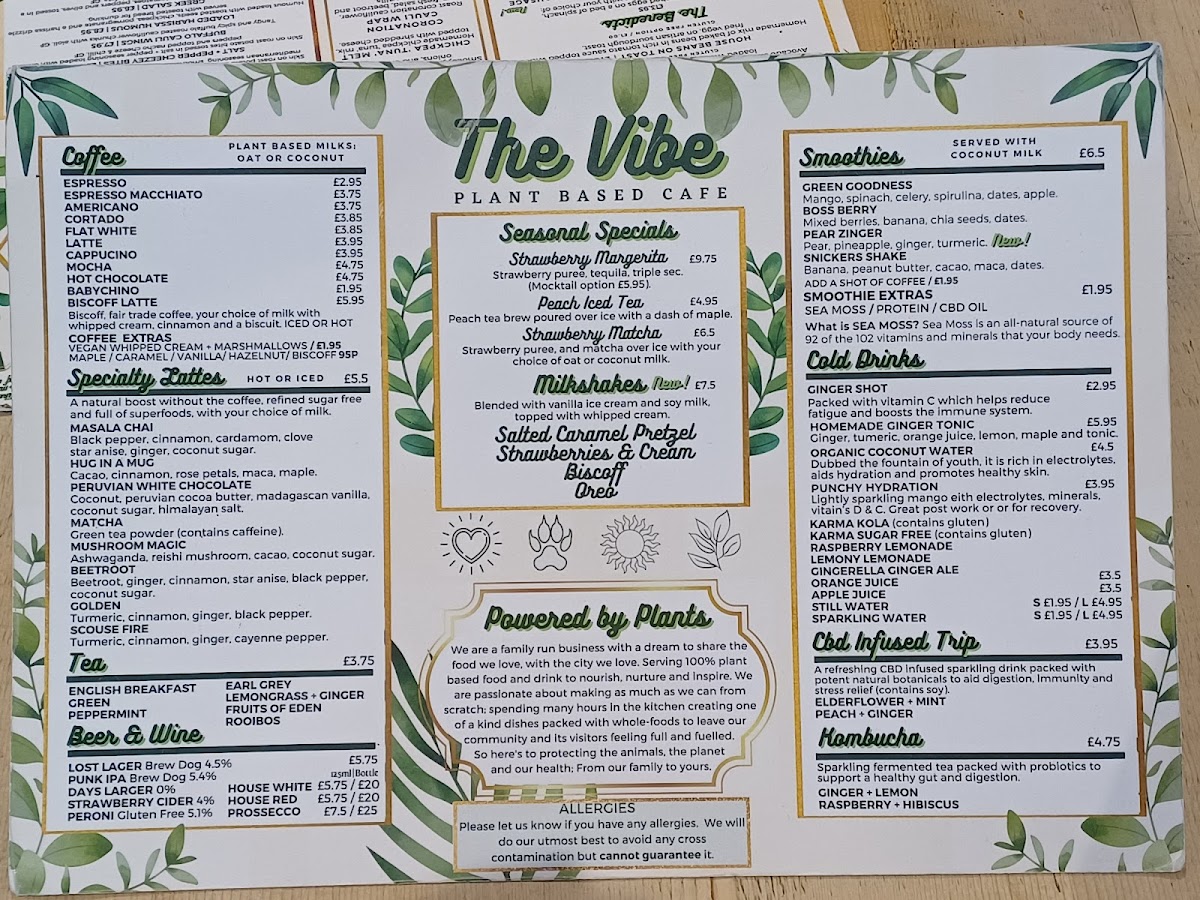 Menu The Vibe-6