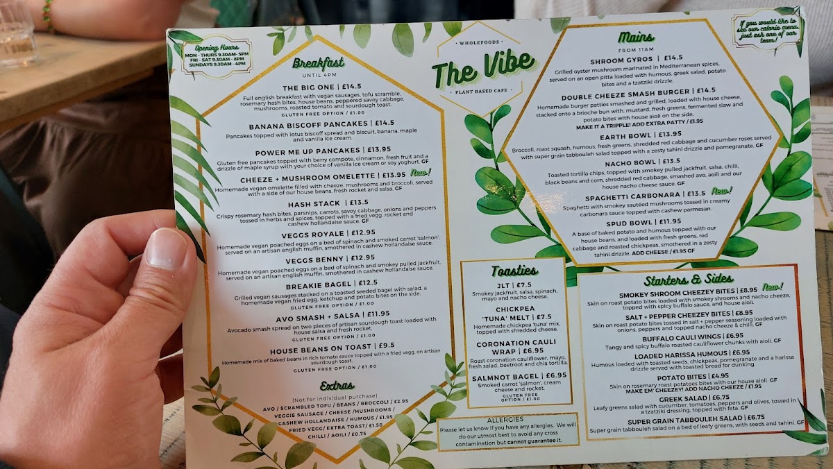 Menu The Vibe-9