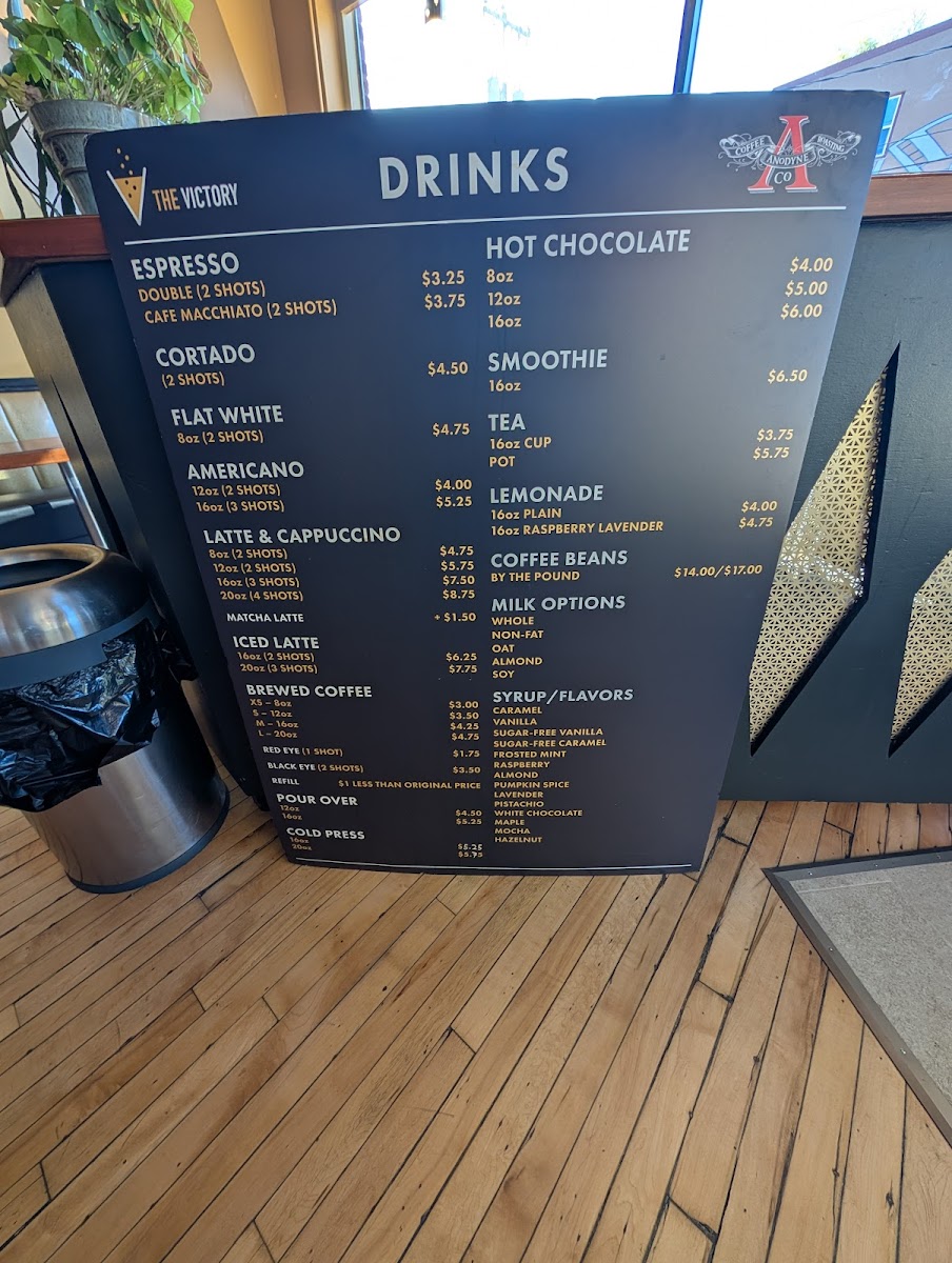 Menu The Victory Madison-1
