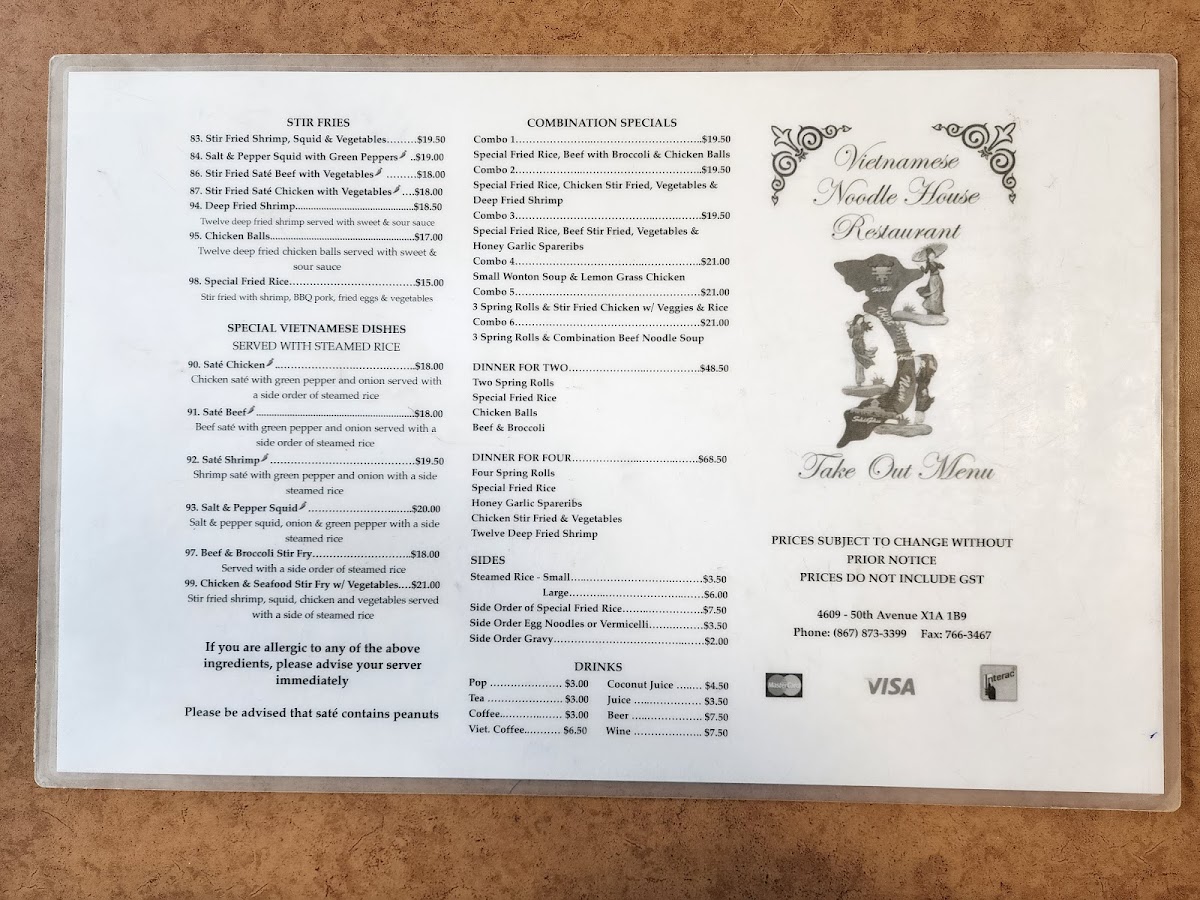 Menu The Vietnamese Noodle House-8