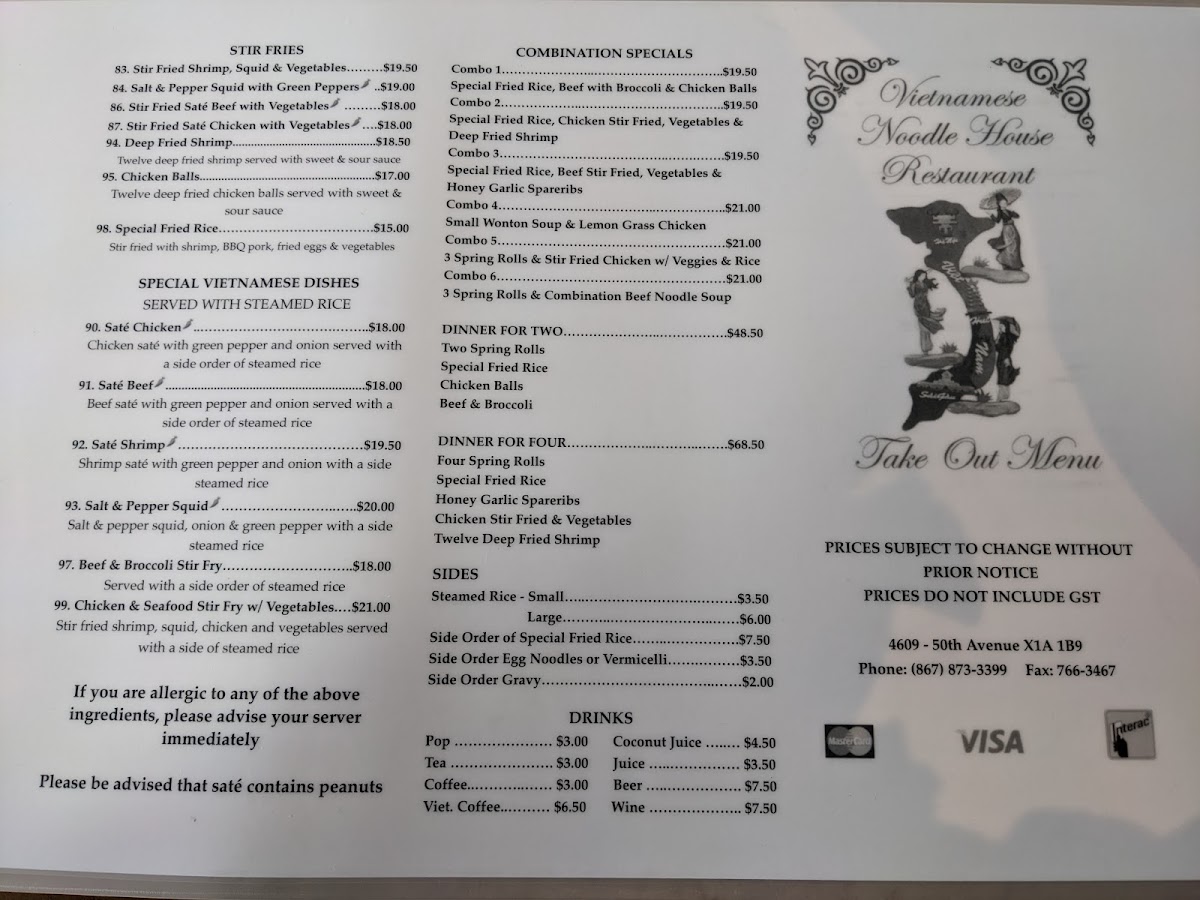 Menu The Vietnamese Noodle House-9